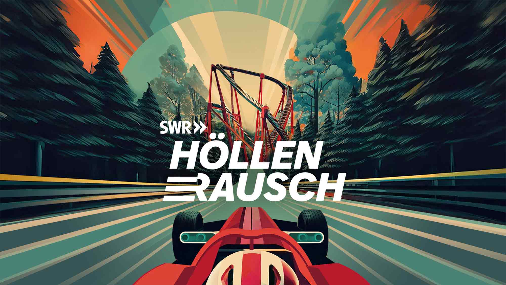 »Höllenrausch – der große Traum vom Nürburgring« ab 14. März 2025 in der ARD Audiothek »Höllenrausch – der große Traum vom Nürburgring« ab 14. März 2025 in der ARD Audiothek