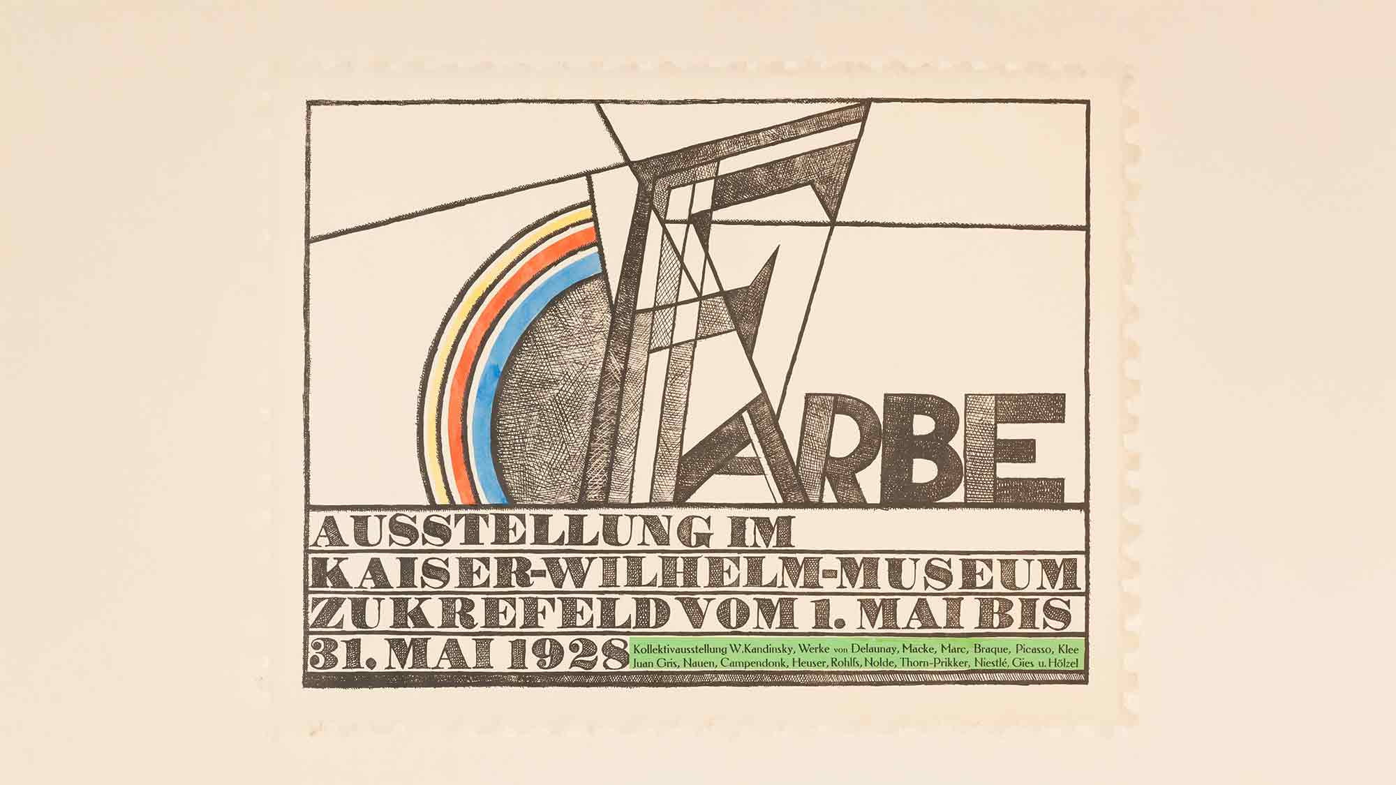Gustav Lübcke  Museum Hamm: &raquo;In aller Freundschaft! Heinrich Campendonk: ein Blauer Reiter im Deutschen Werkbund&laquo;, 25. Mai bis 28. September 2025