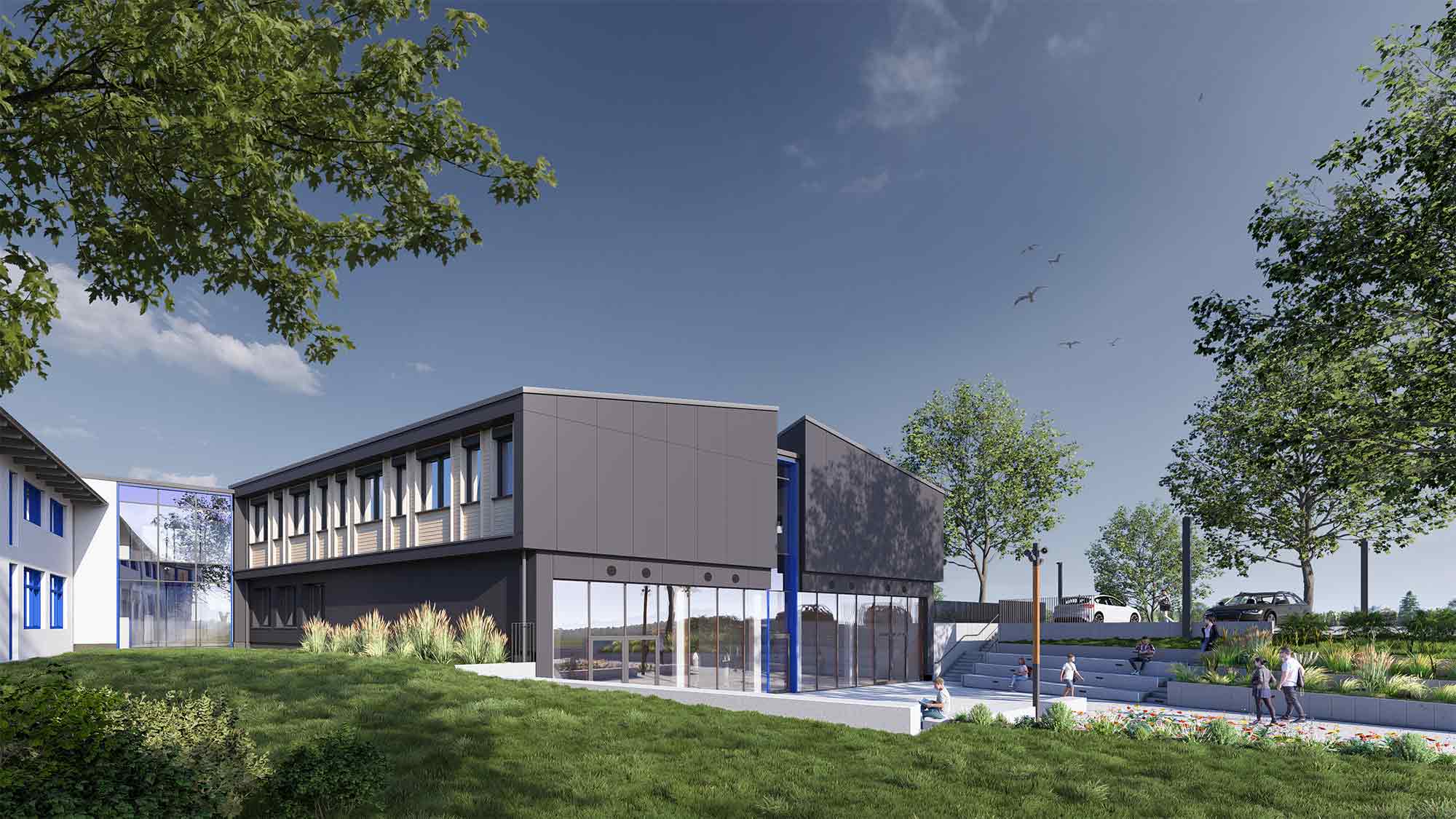 Erster Spatenstich für den Erweiterungsbau des Gymnasium Horn Bad Meinberg gesetzt Erster Spatenstich für den Erweiterungsbau des Gymnasium Horn Bad Meinberg gesetzt