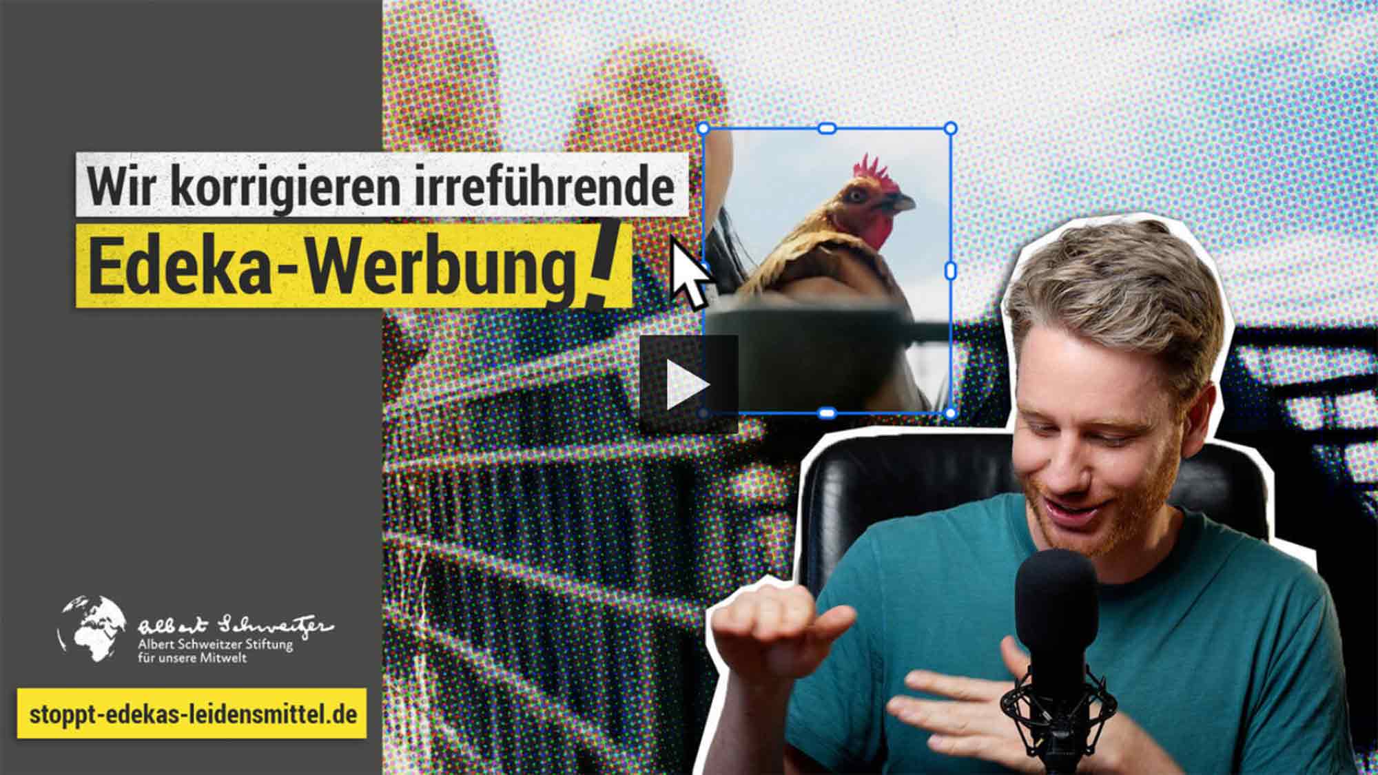 Albert Schweitzer Stiftung für unsere Mitwelt: Werbekritik an Edeka Spot geht viral – Instagram Video deckt Tierleid auf Albert Schweitzer Stiftung für unsere Mitwelt: Werbekritik an Edeka Spot geht viral – Instagram Video deckt Tierleid auf