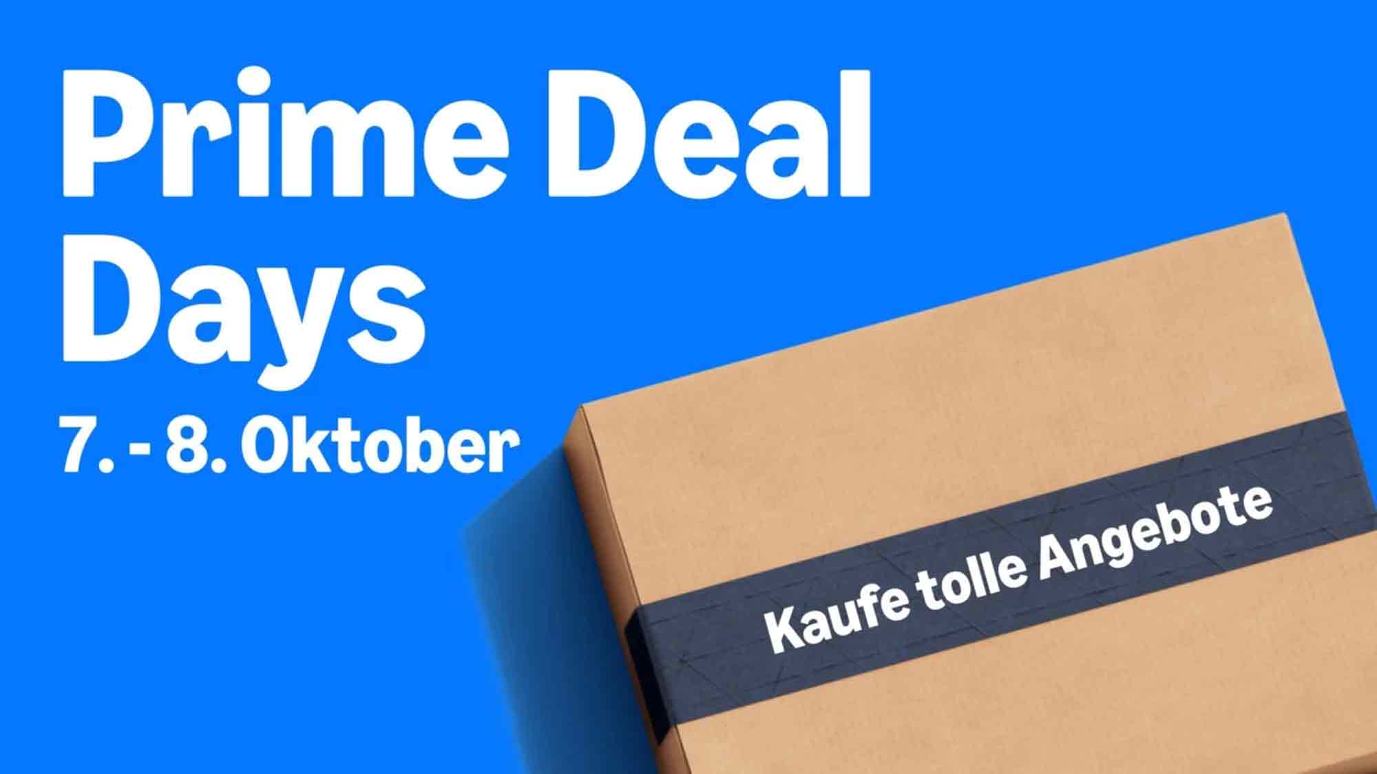 Die Prime Deal Days kehren vom 7. bis zum 8. Oktober 2025 zurück: Prime Mitglieder erhalten exklusiven Zugang zu hunderttausenden Angeboten