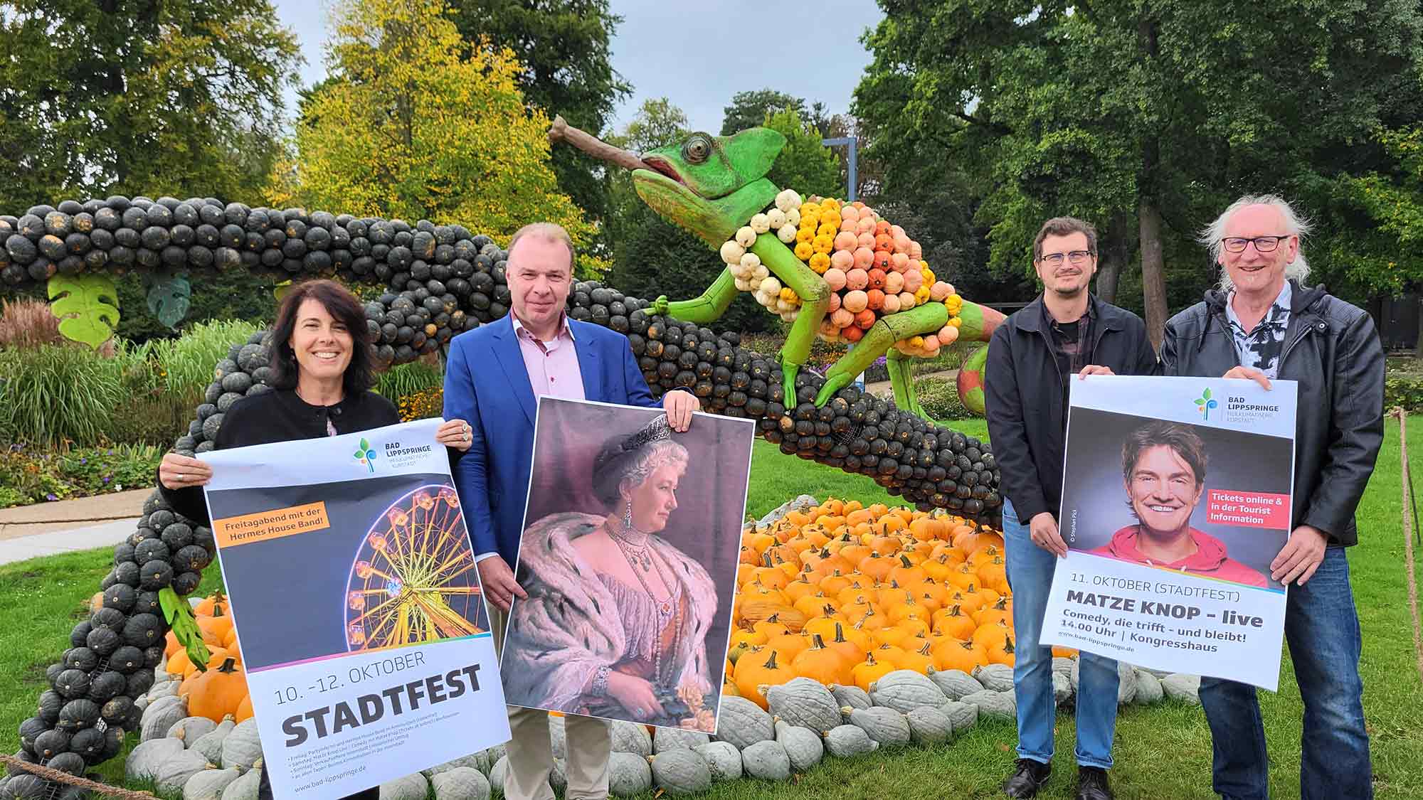 Stadtfest mit der &raquo;Hermes House Band&laquo; und Matze Knop – Partyspaß und Kirmesspaß vom 10. bis zum 12. Oktober 2025 in Bad Lippspringe