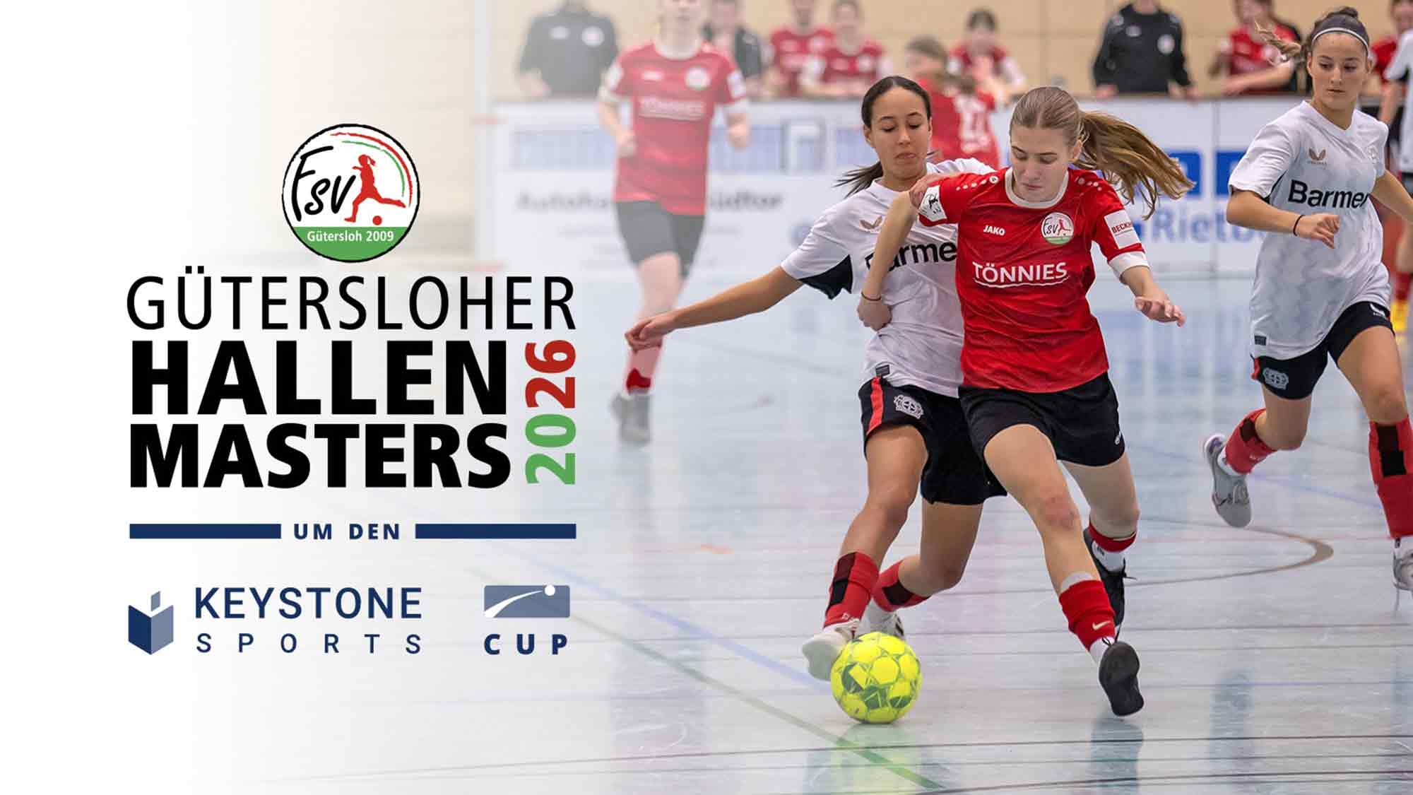 Gütersloher Hallenmasters 2026: FSV Gütersloh präsentiert hochkarätiges Teilnehmerfeld, 9. bis 11. Januar 2026