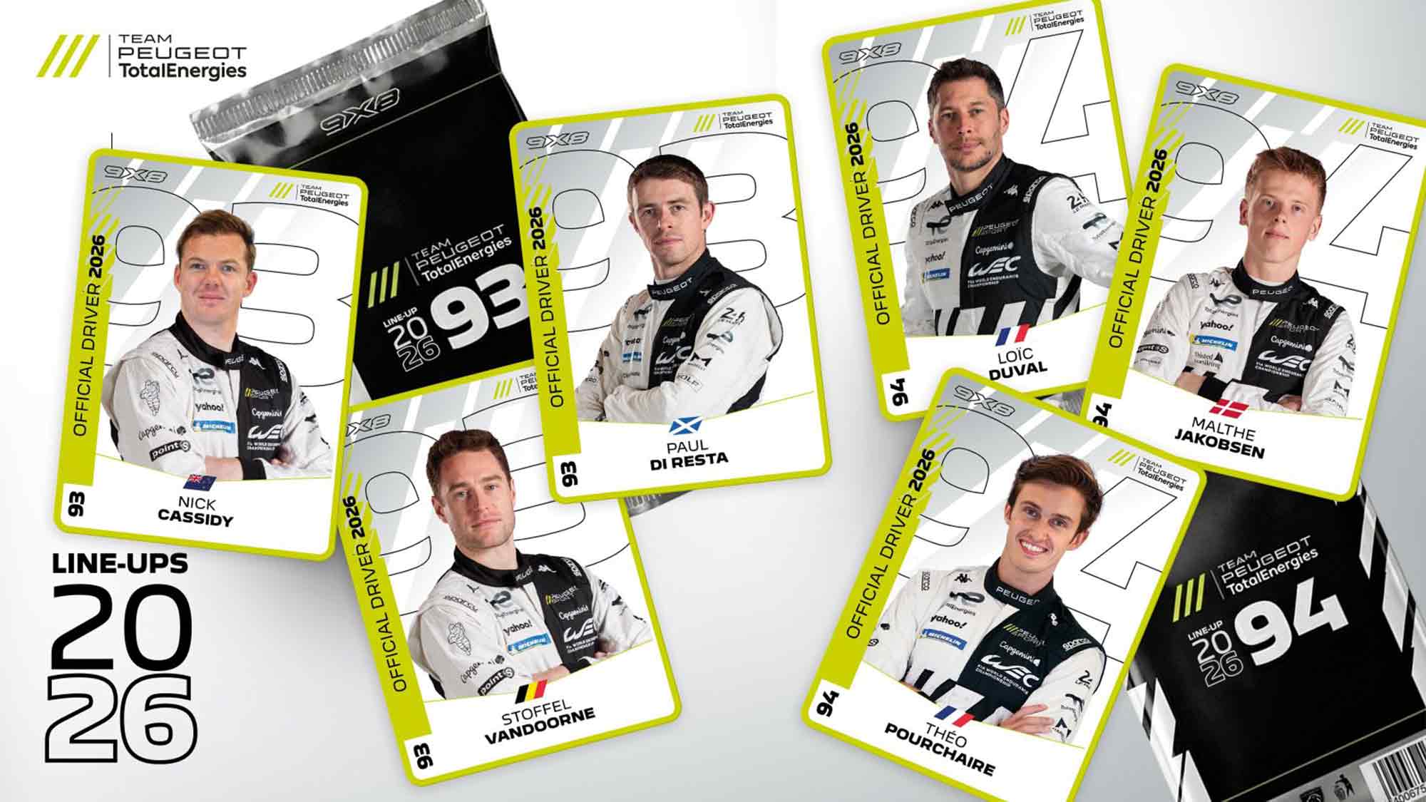 “Team Peugeot TotalEnergies” announces Driver Line ups for the 2026 FIA WEC Season