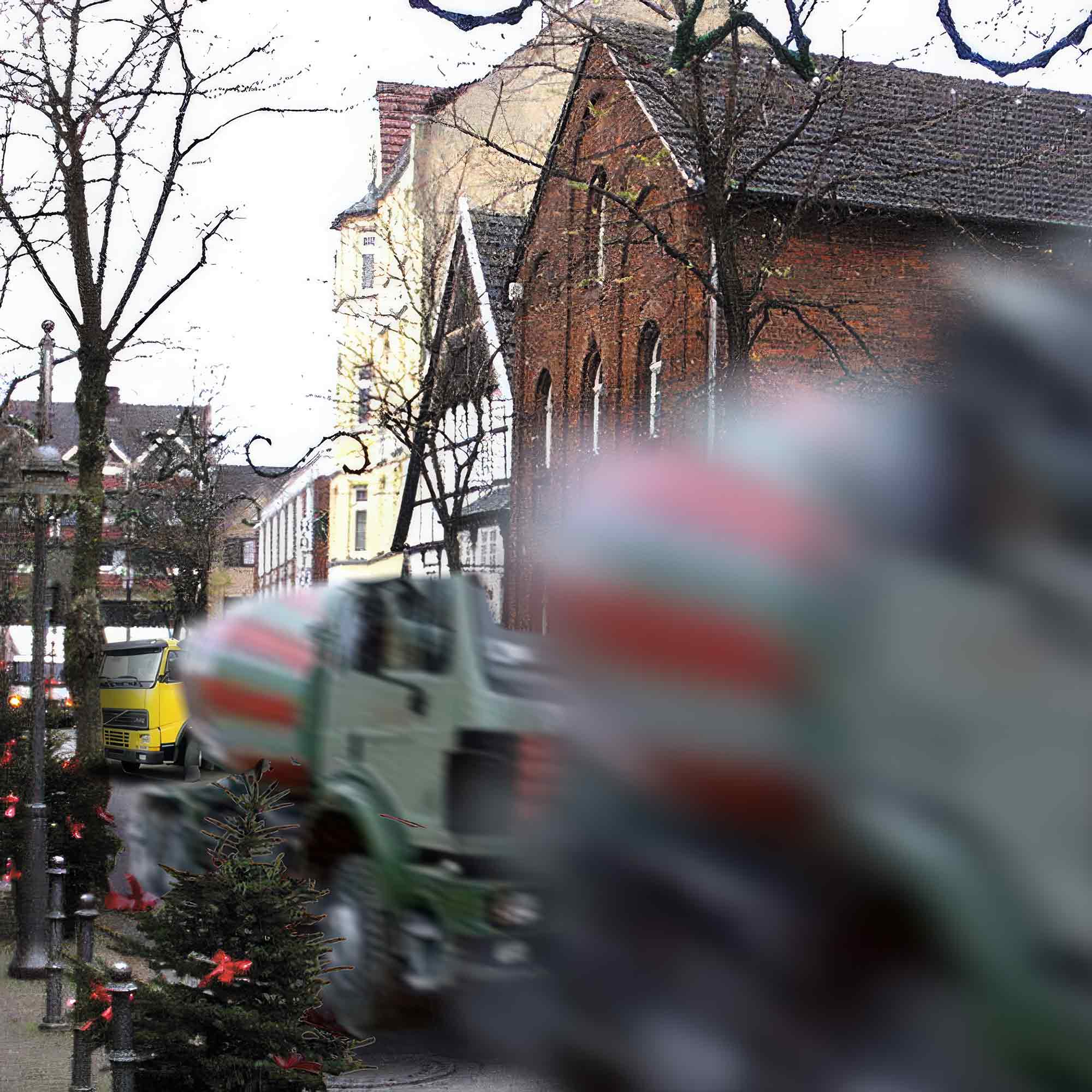 KWS History: Stadtgeschichte Gütersloh – Kökerstraße alarmiert – Baustellenverkehr wieder mitten durch die City (2003)?