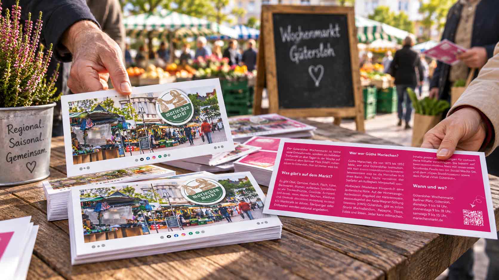 Mariechenmarkt.de: Die digitale Plattform für den Gütersloher Wochenmarkt wächst Mariechenmarkt.de: Die digitale Plattform für den Gütersloher Wochenmarkt wächst
