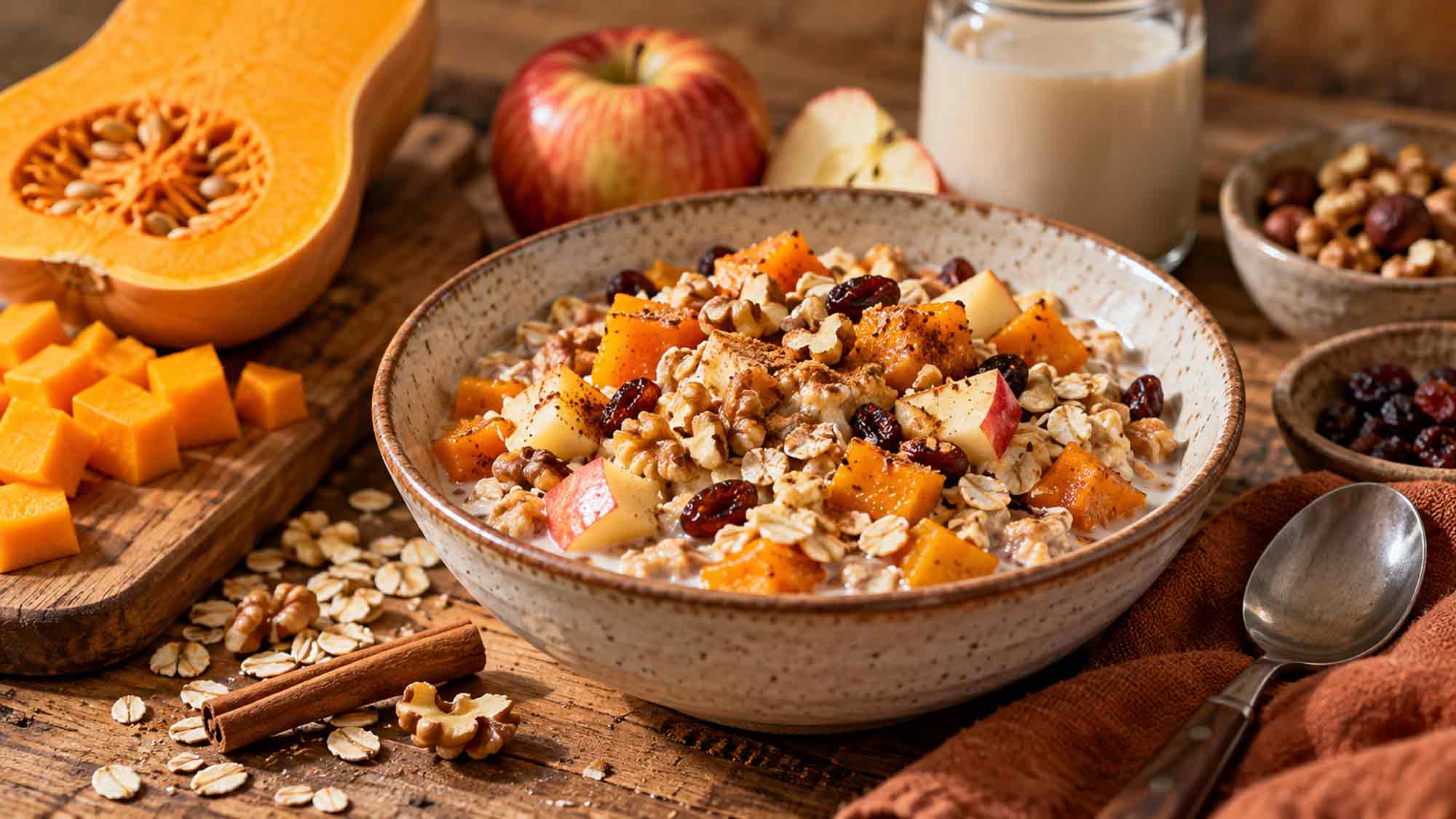 Rezepte für Gütersloh: Mariechens Butternutkürbismüsli, ein Rezept aus dem Müslimuseum »Il Müsli« Gütersloh