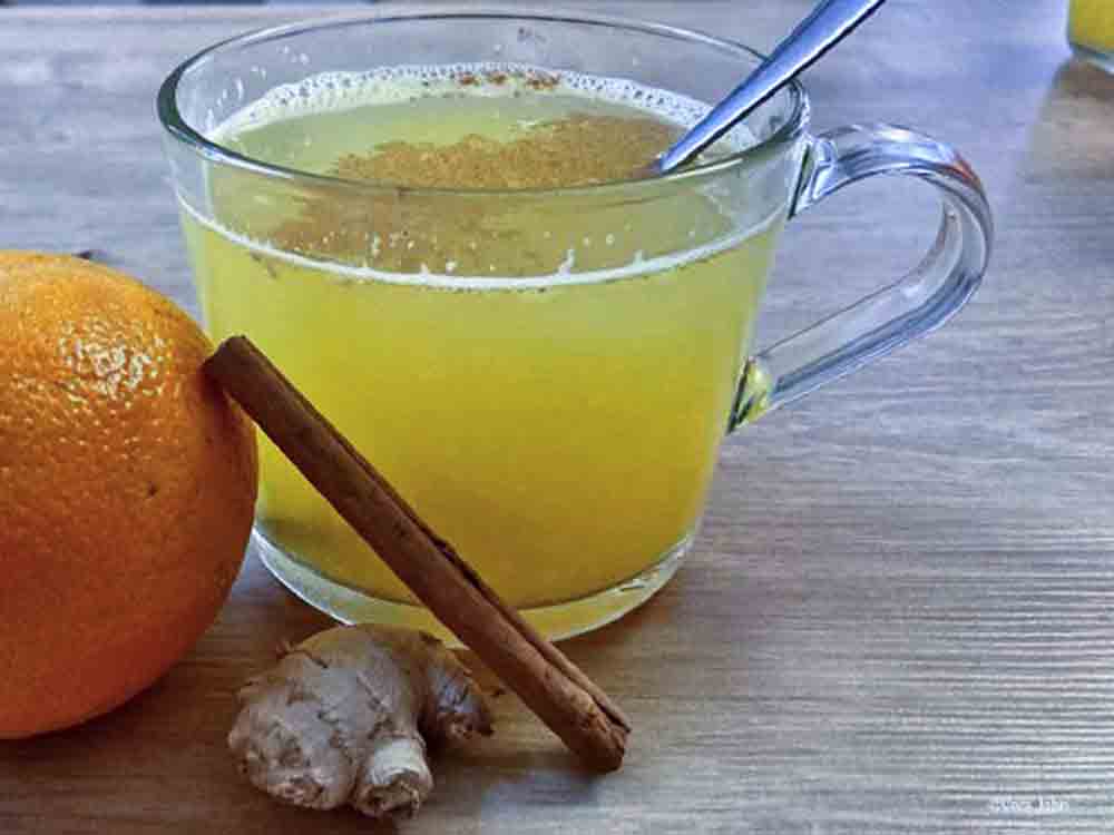 Rezepte für Gütersloh: Vitaminbombe für kalte Tage – Heiße Orange mit Ingwer