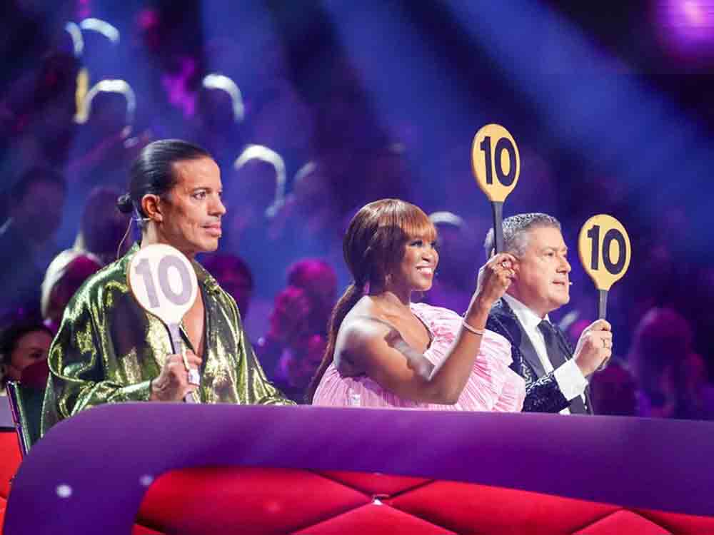 RTL, Mit dem ersten Contemporary 2022 und Premiere erneut zur Nummer 1 des Tages, hoch die Kellen, 4,14 Millionen Zuschauer für »Let’s Dance« RTL, Mit dem ersten Contemporary 2022 und Premiere erneut zur Nummer 1 des Tages, hoch die Kellen, 4,14 Millionen Zuschauer für »Let’s Dance«