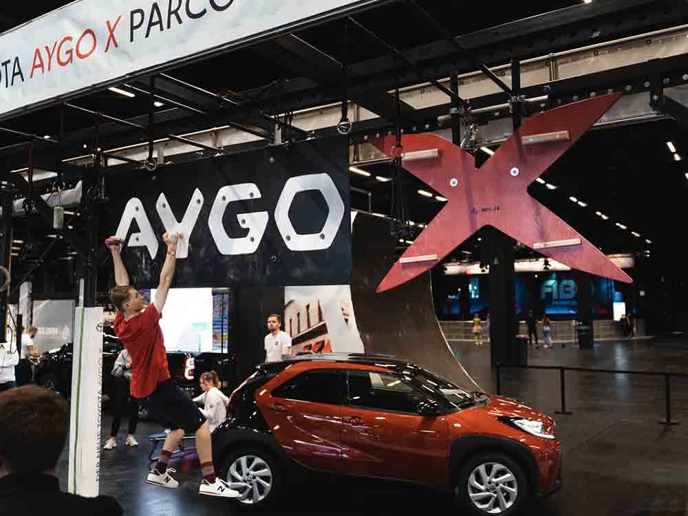 Action und Spannung bei der Toyota Aygo X Parcous Tour