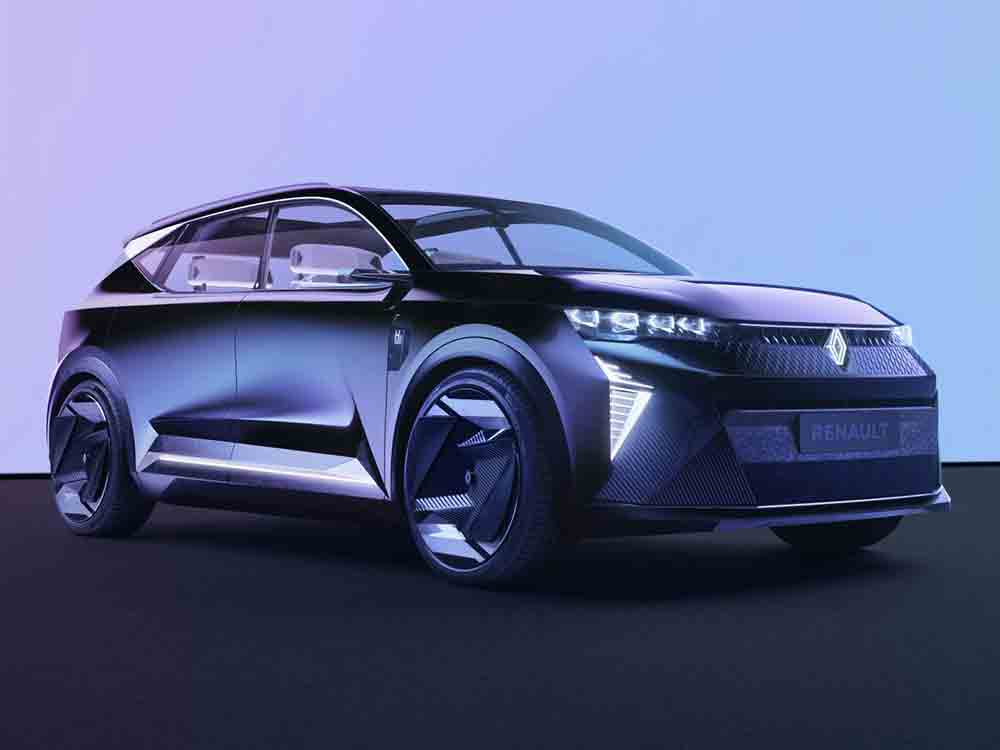 Renault Scenic Vision, Concept Car mit Batterie Brennstoffzellen Antrieb