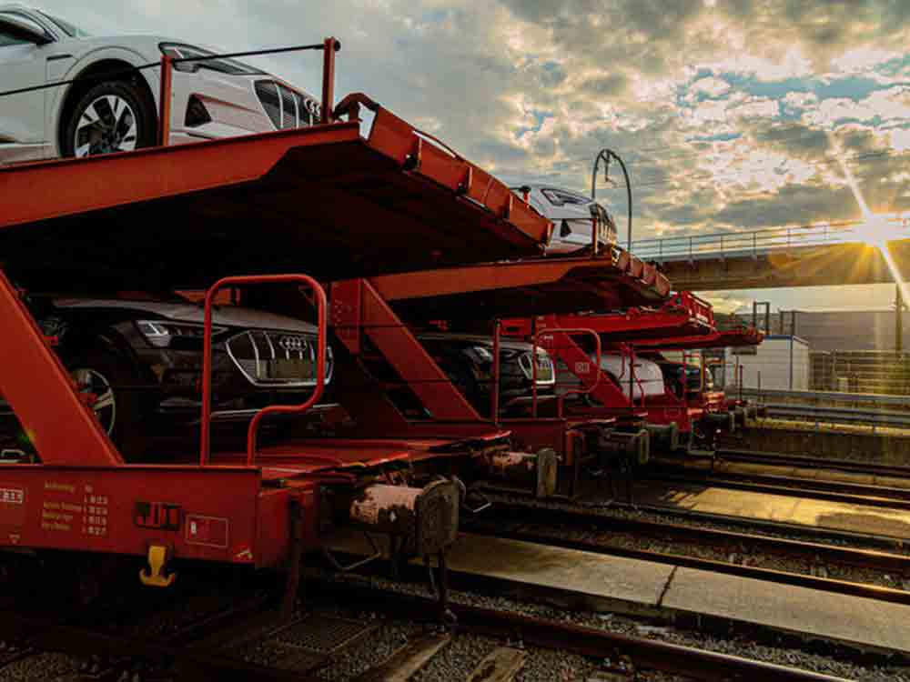 Vom Lkw auf die Bahn, Audi stellt die Anlieferung der Batteriemodule für Brüssel um