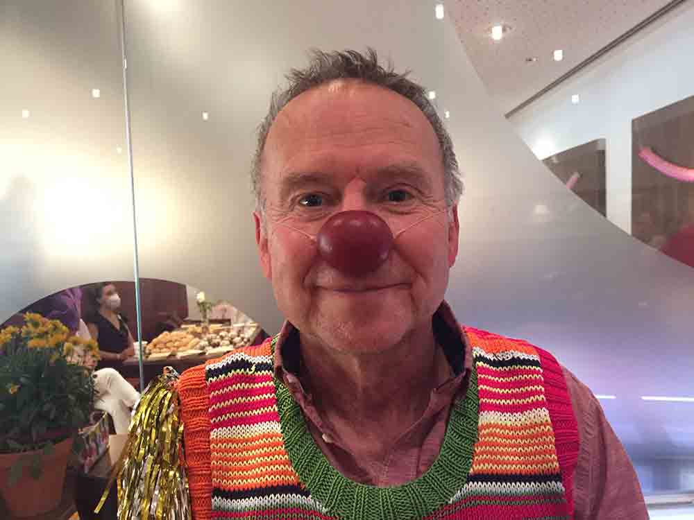 Auch ein Clown geht mal in Rente, Klinik Clown »Knolle« hat in der LWL Klinik Dortmund seine Abschieds »Visite« gemacht