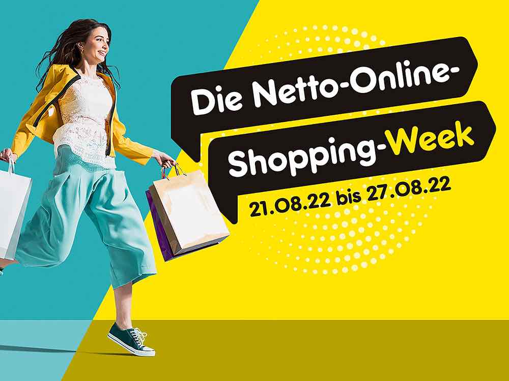 Spar Angebot per Mausklick, die Netto Online Shopping Week im August 2022