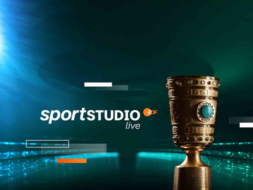 Auslosung DFB Pokal live in der ZDF Sportstudio Reportage, Para Schwimmer Josia Topf zieht die Paarungen im Fußballmuseum
