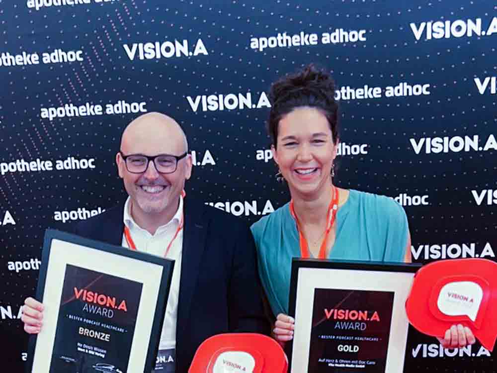Riesenerfolg für Audioangebote der Wort & Bild Verlagsgruppe, Gold und Bronze bei den »Vision.A Awards«