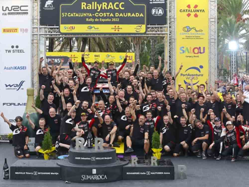 Toyota Gazoo Racing krönt sich mit weiterem Sieg zum Weltmeister, Sébastien Ogier gewinnt Rallye Spanien