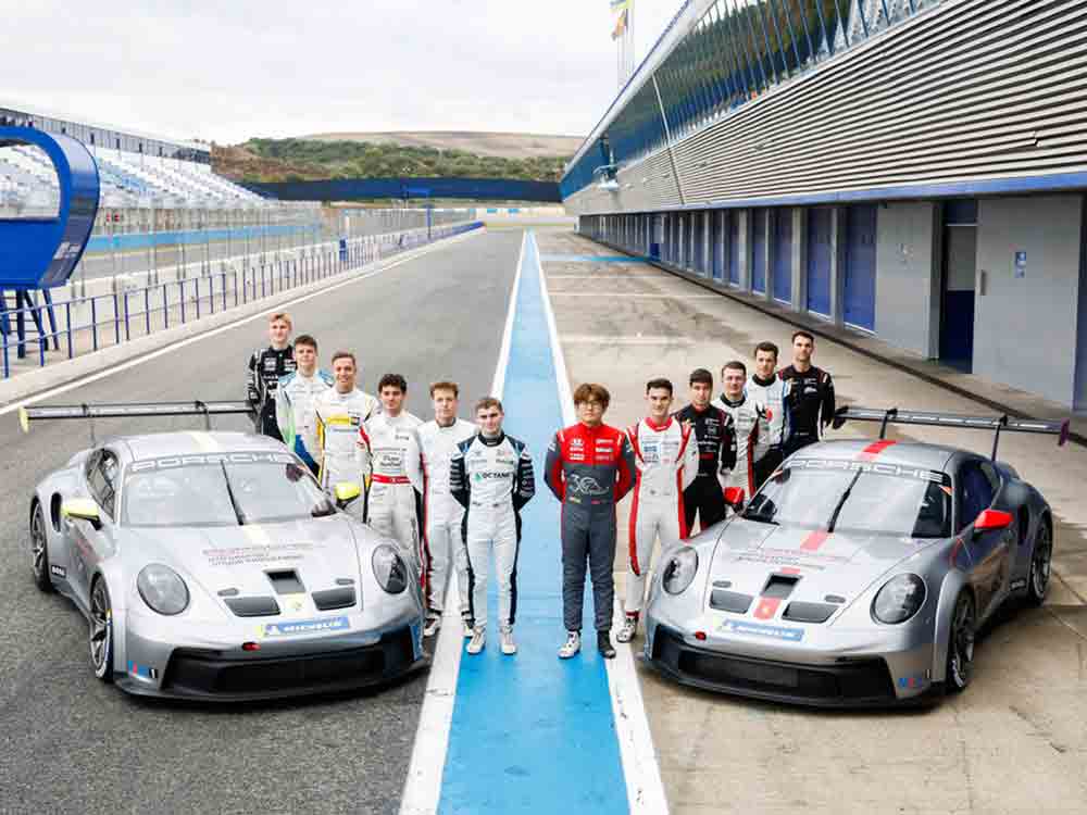 Sichtung für die internationale Motorsport Talentförderung von Porsche, 12 Nachwuchs Rennfahrer wollen der neue Porsche-Junior werden Sichtung für die internationale Motorsport Talentförderung von Porsche, 12 Nachwuchs Rennfahrer wollen der neue Porsche-Junior werden
