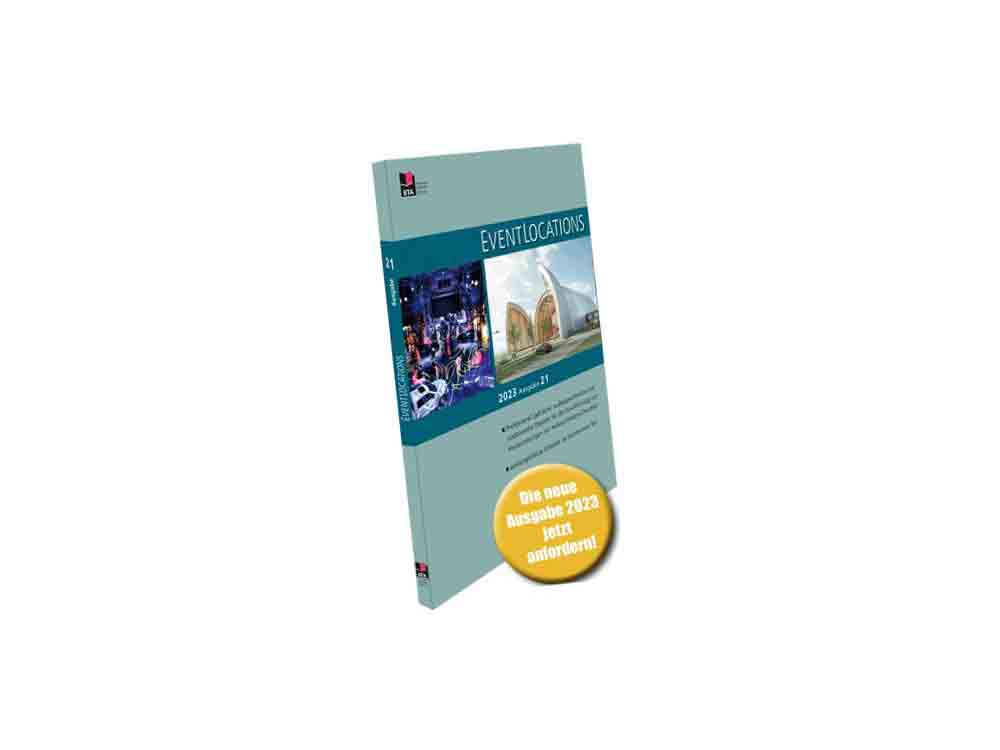 Jetzt druckfrisch und kostenfrei anfordern: 21. Auflage »Handbuch Eventlocations 2023«