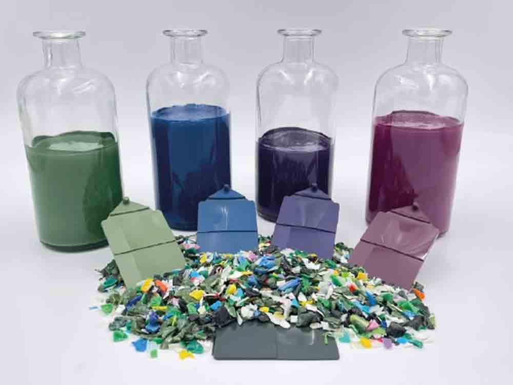 Rezyklat Einfärbung leicht gemacht, mit ROWASOL Flüssigfarben recycelten Kunststoff aller Art effizient einfärben