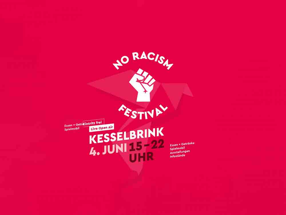 No Racism Festival, am 4. Juni 2023 heißt es Haltung zeigen! Gemeinsam ein Zeichen gegen Rassismus setzen.