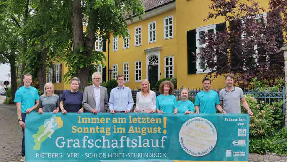 Schloß Holte Stukenbrock, Mini und Kids Graf beim Grafschaftslauf, 2 Wettbewerbe für den Nachwuchs am 27. August 2023