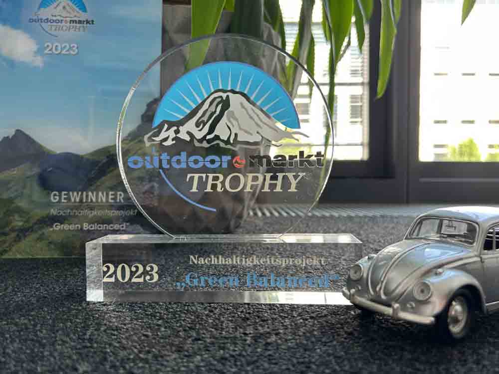 Innovativ und nachhaltig, Das Nachhaltigkeitsprojekt Green Balanced erhält »outdoor.markt« Trophy 2023 für einen wegweisenden Ansatz