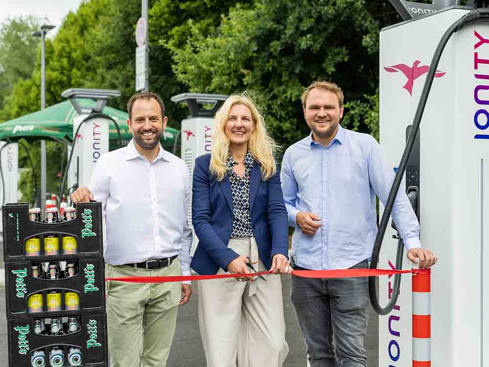 Ionity eröffnet Ladepark an der Pott’s Brauerei Oelde