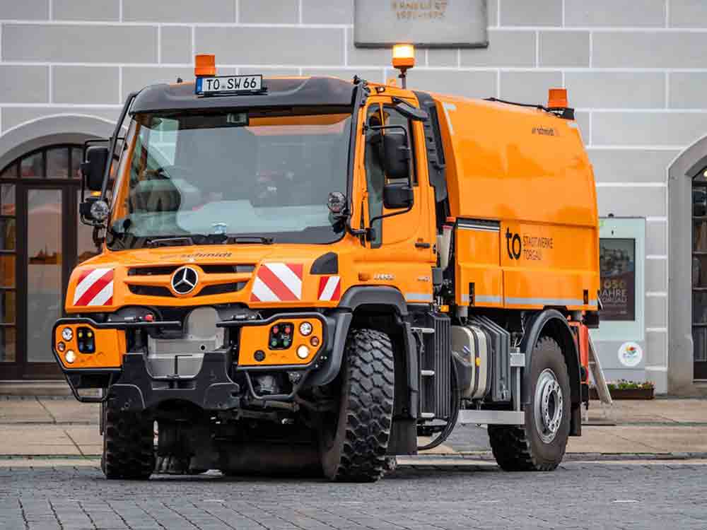 Für Straßenreinigung und Winterdienst, Stadtwerke Torgau setzen erneut auf Unimog Geräteträger