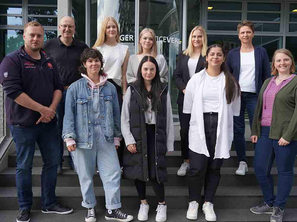 Bürgermeister begrüßt 7 neue Auszubildende der Stadt Verl