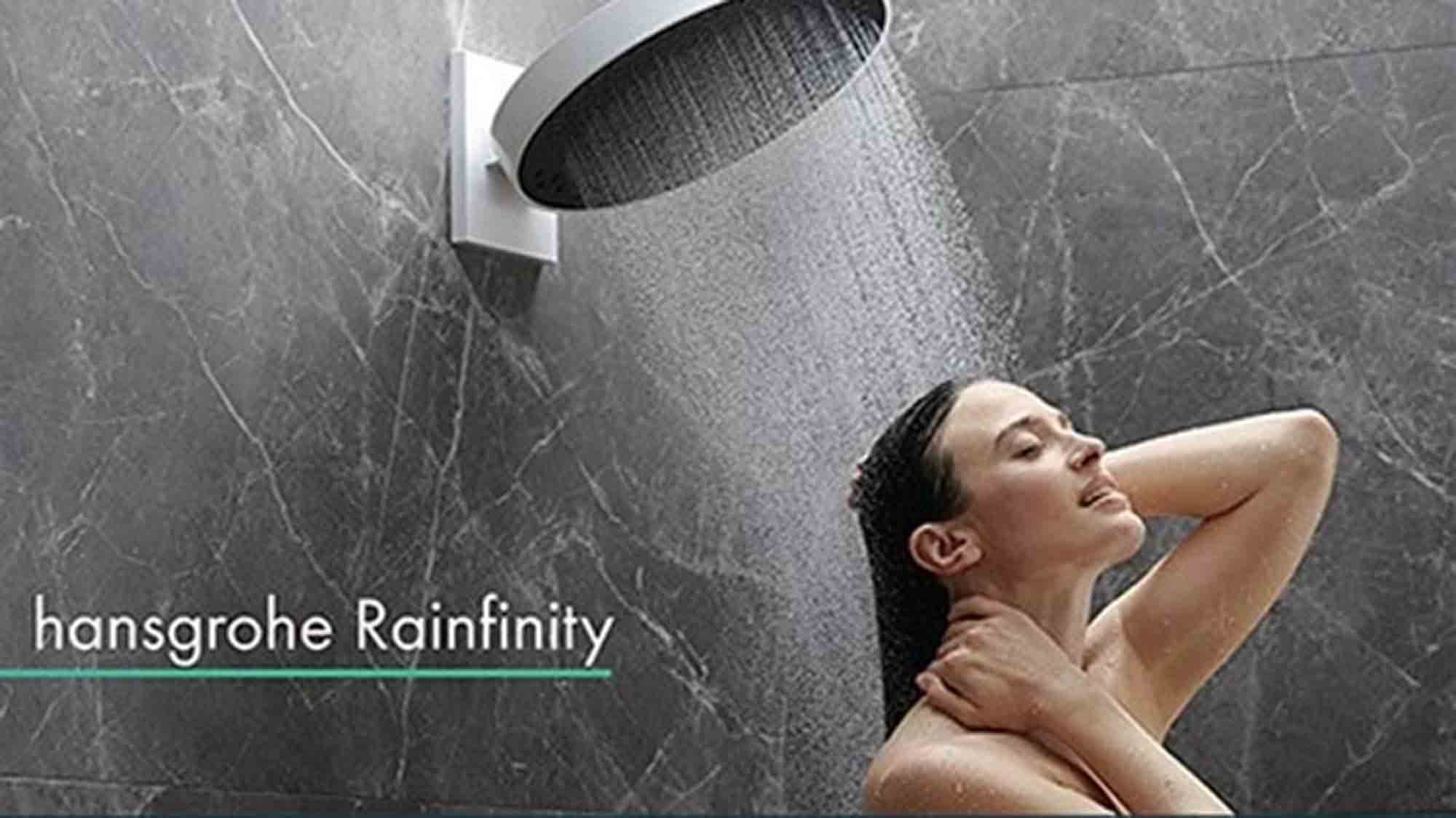 Skybad: Pure Freude beim Duschen – mit weniger Wasser, die Hansgrohe Rainfinity Kollektion