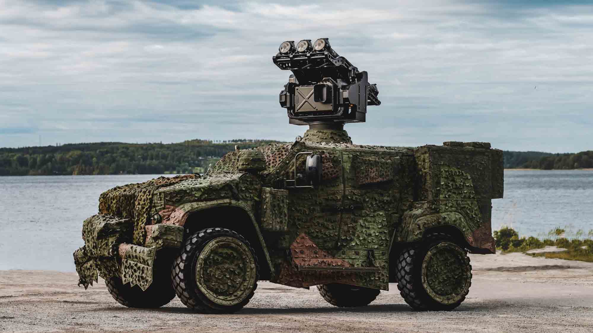 Saab showcases missile system on Oshkosh vehicle at DSEI