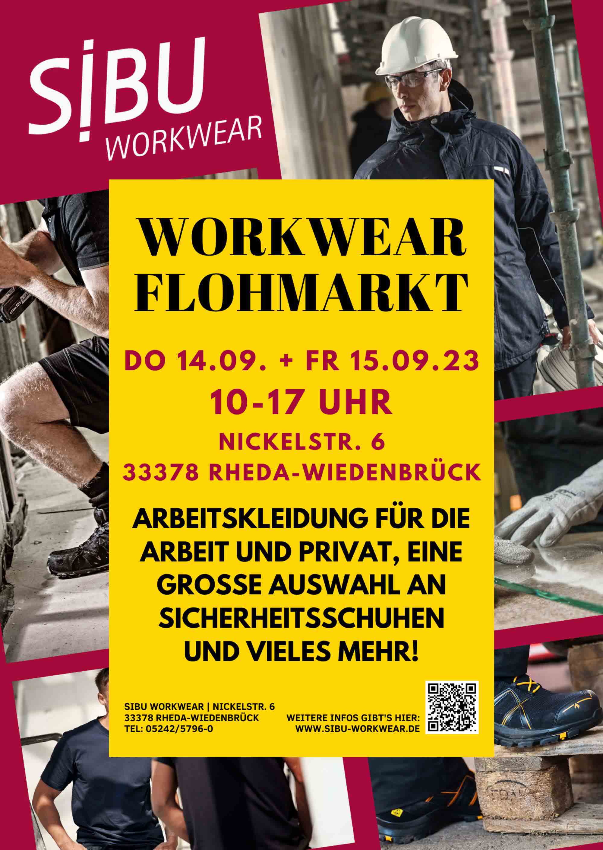 Rheda Wiedenbrück/Lintel, SIBU Workwear Flohmarkt, 14. und 15. September 2023