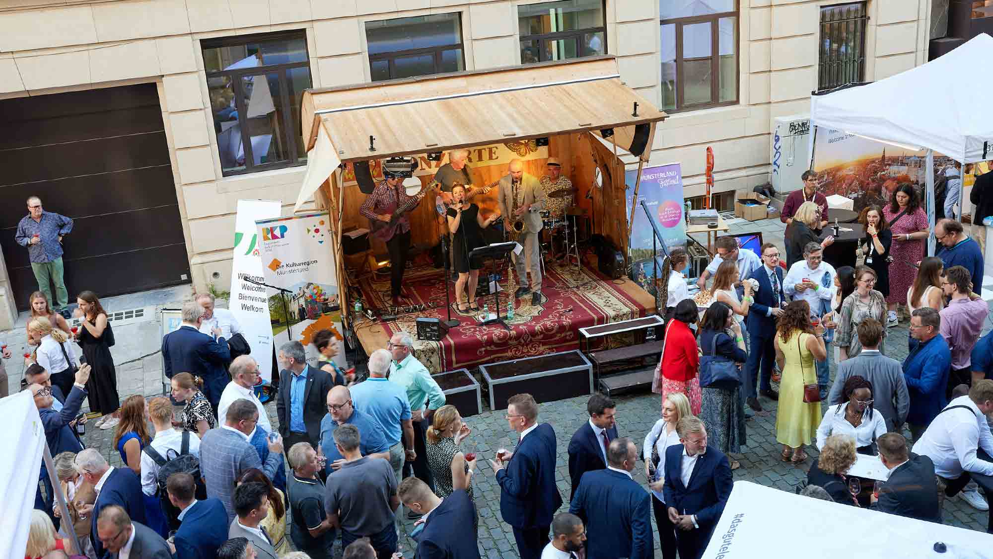 Das Münsterland bringt »Das gute Leben« nach Brüssel, Region präsentiert sich beim Sommerfest der Landesregierung NRW bei der EU
