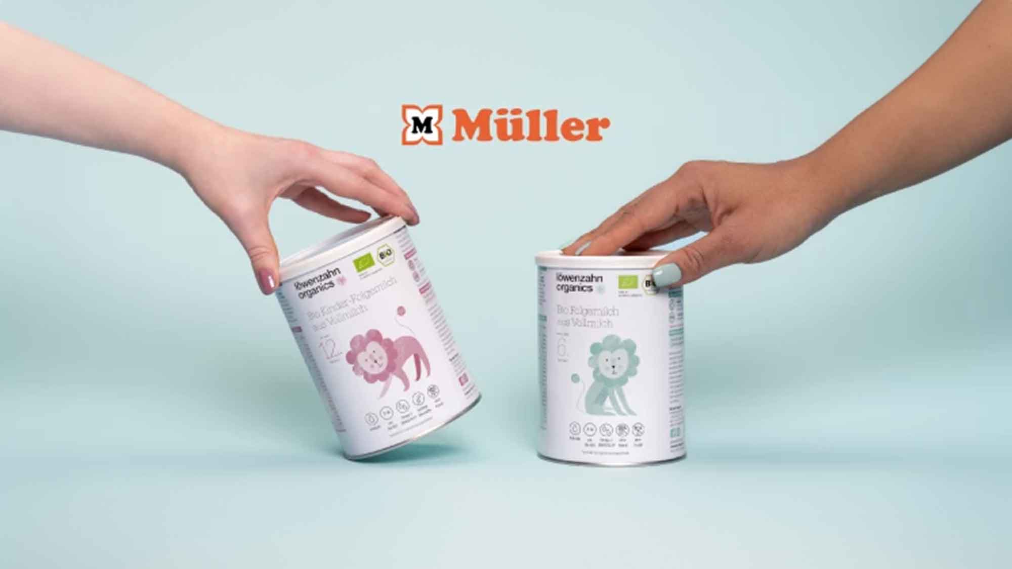 Neu bei Müller: Löwenzahn Organics’ innovative Babymilch Serie auf Vollmilchbasis