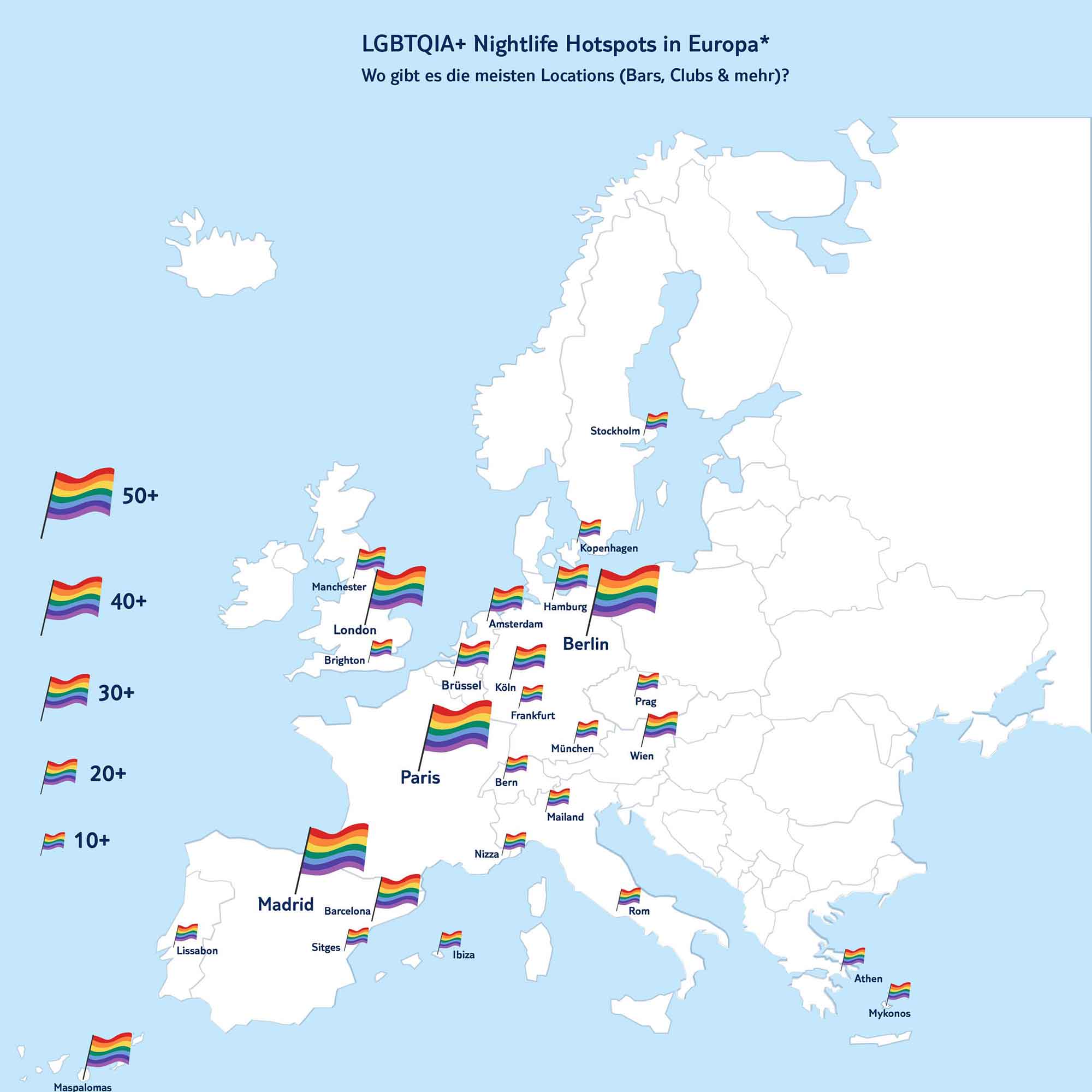Que(e)r durch Europa: das große TUI LGBTQIA+ Travel Ranking