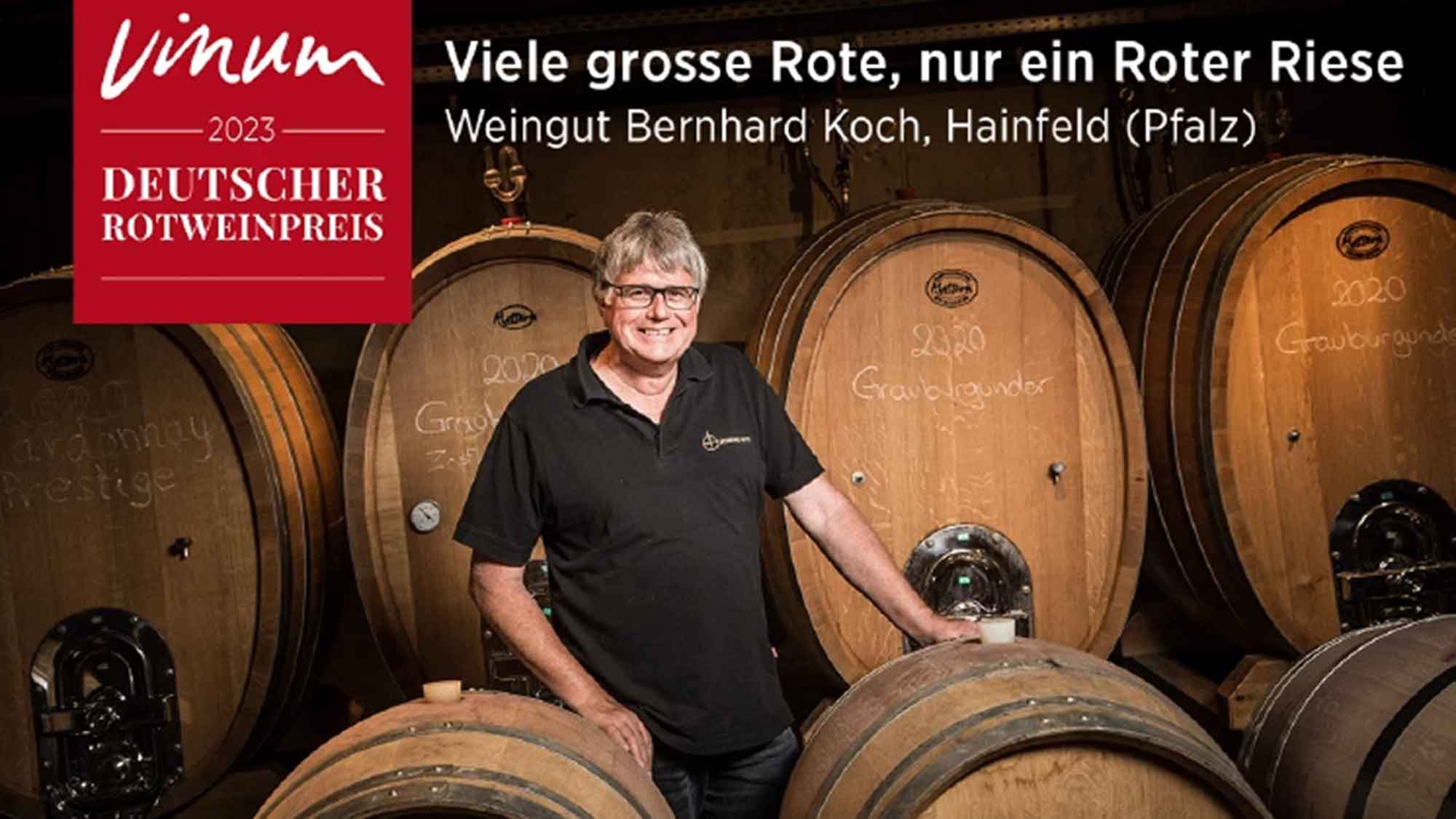 Deutscher Rotweinpreis 2023: Die Pfalz stellt den Roten Riesen, der Newcomer des Jahres kommt vom Bodensee