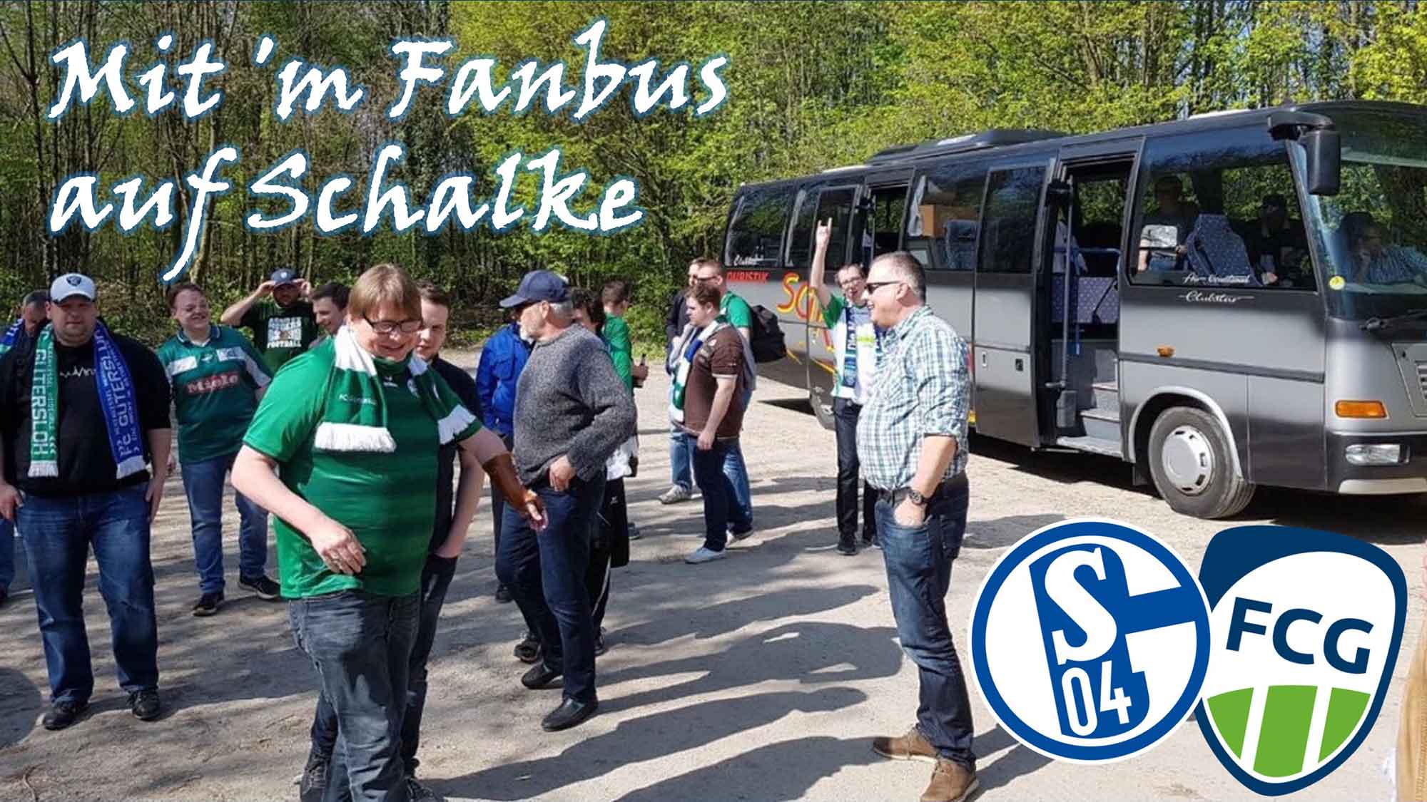 FC Gütersloh: FCG Fanbus fährt zum Schalke Spiel im Gelsenkirchener Parkstadion FC Gütersloh: FCG Fanbus fährt zum Schalke Spiel im Gelsenkirchener Parkstadion