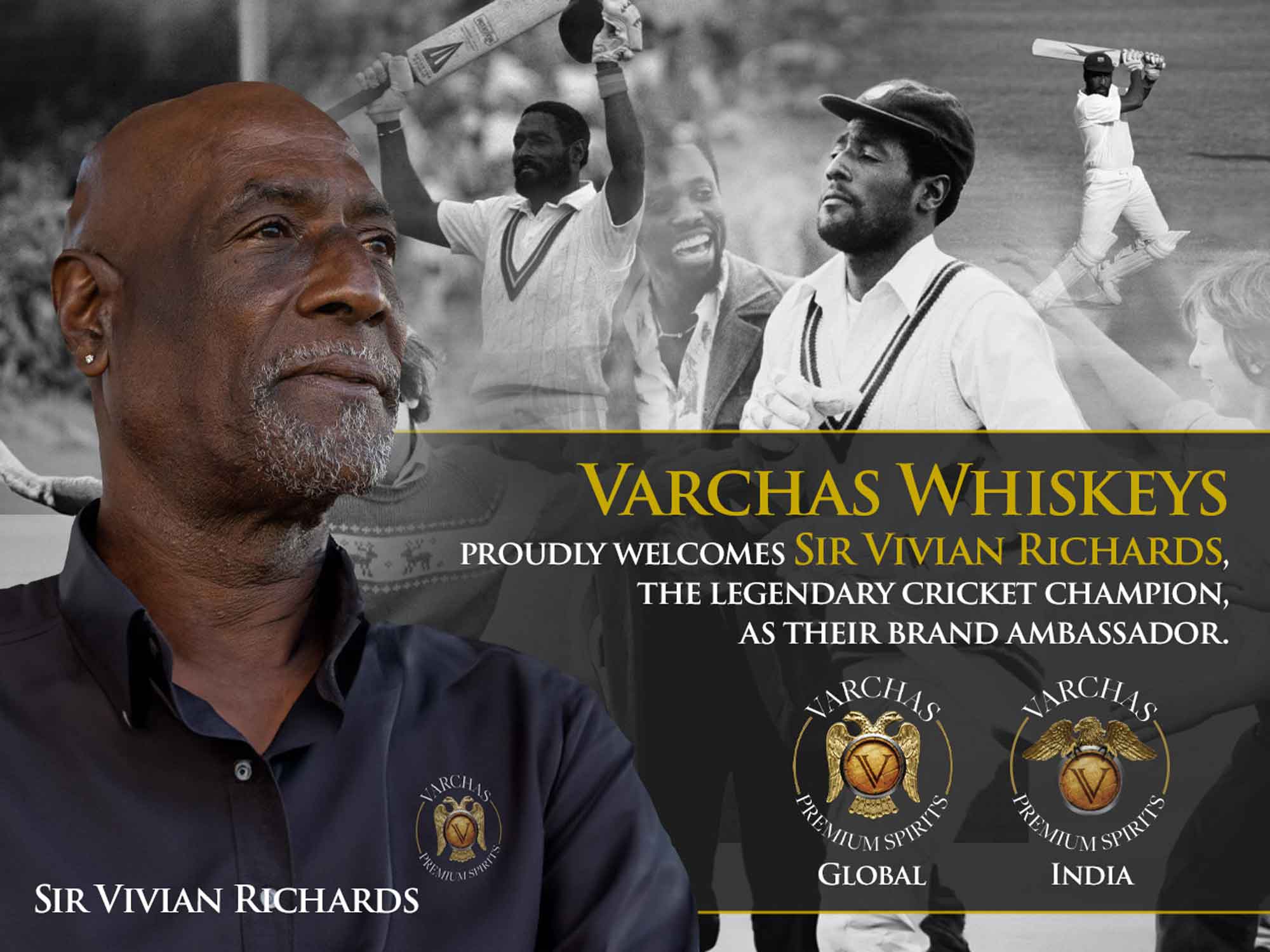 Varchas Whiskeys Announces West Indies’ Legendary Cricket Champion Sir Vivian Richards as Brand Ambassador for Their Premium Whiskeys Varchas Whiskeys Announces West Indies’ Legendary Cricket Champion Sir Vivian Richards as Brand Ambassador for Their Premium Whiskeys
