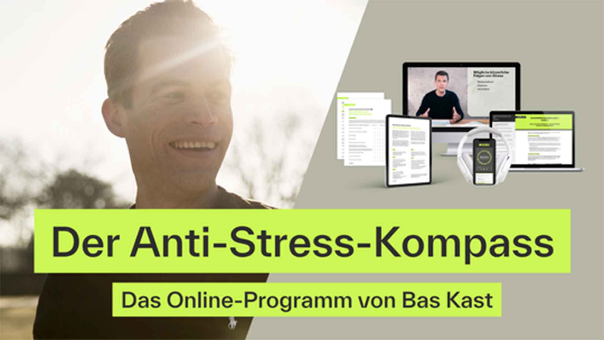 Bas Kast präsentiert Anti Stress Programm auf der digitalen Plattform »Hello Health«