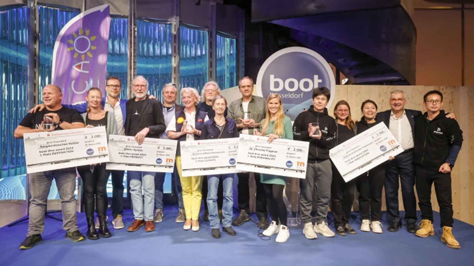 Projekt »Die Meeresgärtner« gewinnt den »boot Dive Award« 2024 in der Kategorie »Klimaschutz«