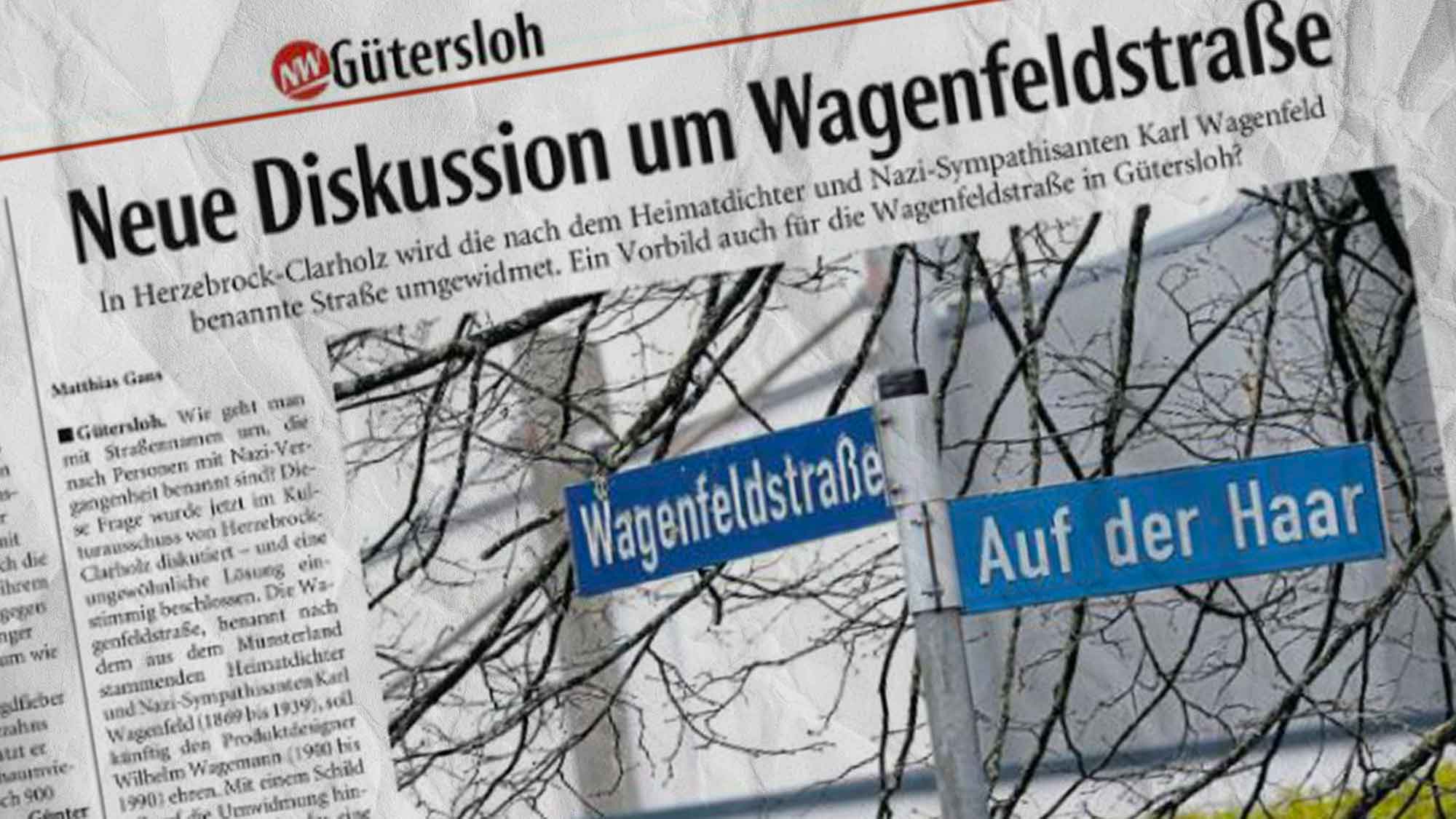 Gütersloh: Neue Diskussion um die Wagenfeldstraße – sollten Straßen nach Personen benannt werden?