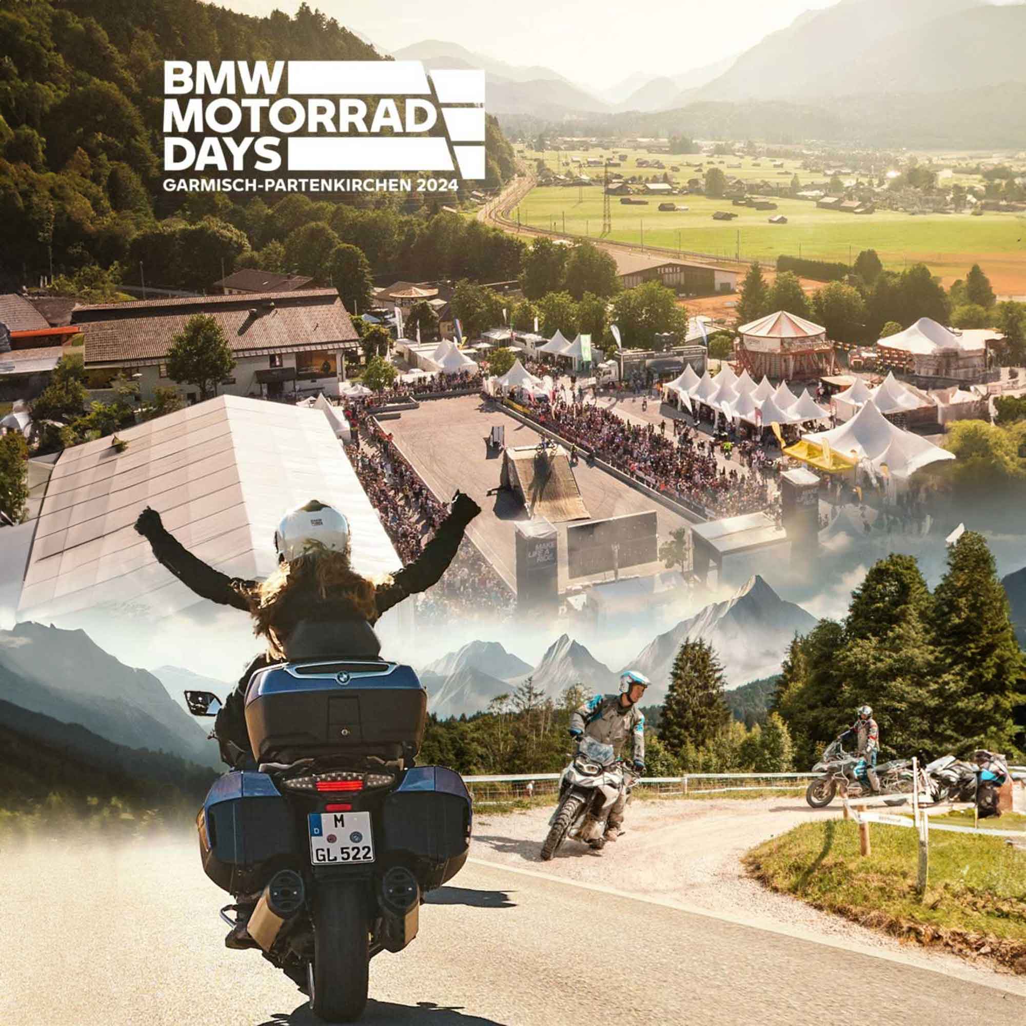 BMW Motorrad bringt die BMW Motorrad Days zurück nach Garmisch Partenkirchen, 5. bis 7. Juli 2024 BMW Motorrad bringt die BMW Motorrad Days zurück nach Garmisch Partenkirchen, 5. bis 7. Juli 2024