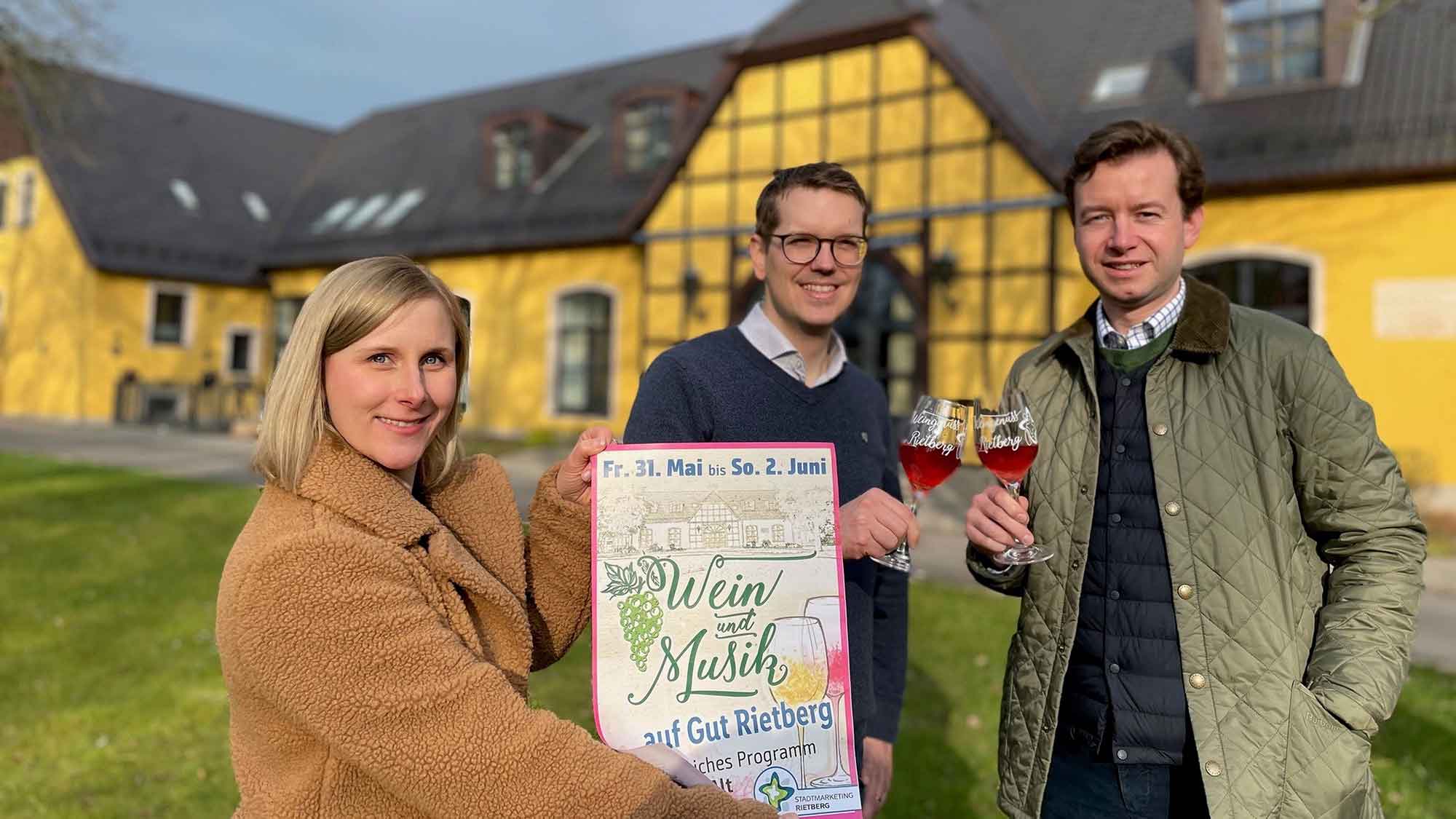 Weinfest Rietberg wirft seine Schatten voraus, 3 Tage buntes Programm auf Gut Rietberg, 31. Mai bis 2. Juni 2024