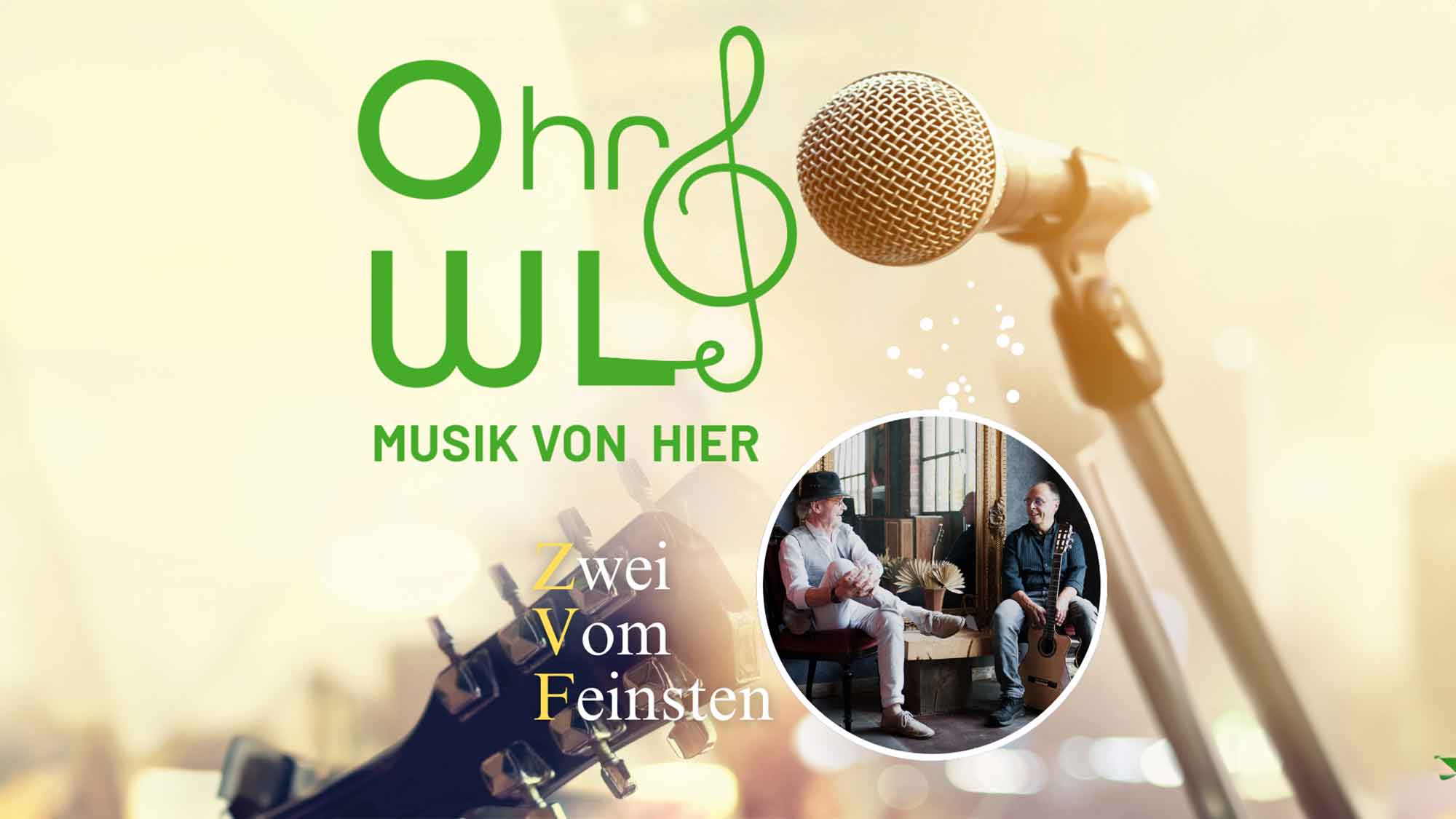 Kloster Wiedenbrück: »OhrWL« – Musik von hier präsentiert »ZweiVomFeinsten«, 14. April 2024
