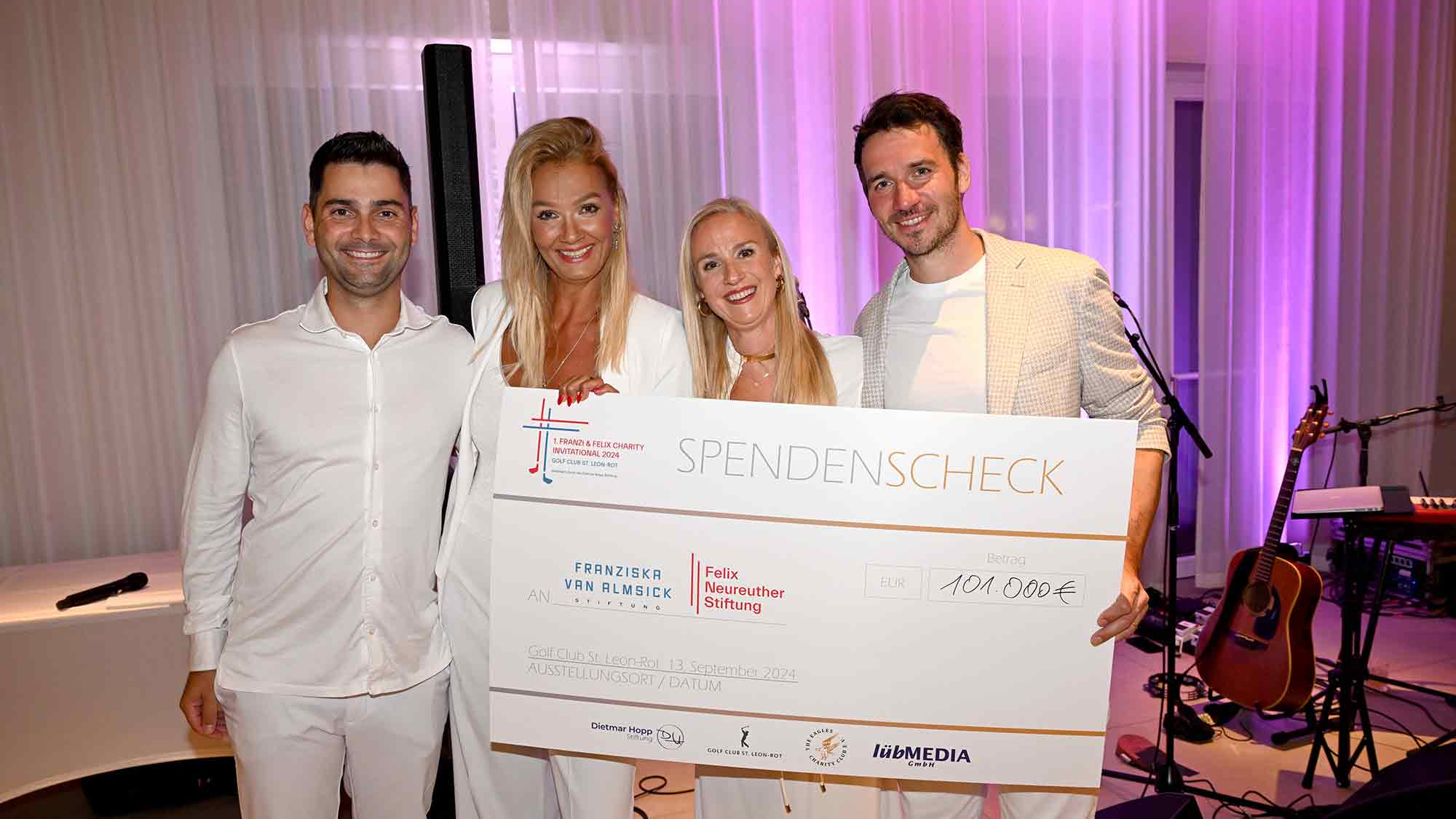 1. &raquo;Franzi & Felix Invitational&laquo; 2024 im Golf Club Sankt Leon Rot: Charity Golfturnier, 101.000 Euro für Kinder